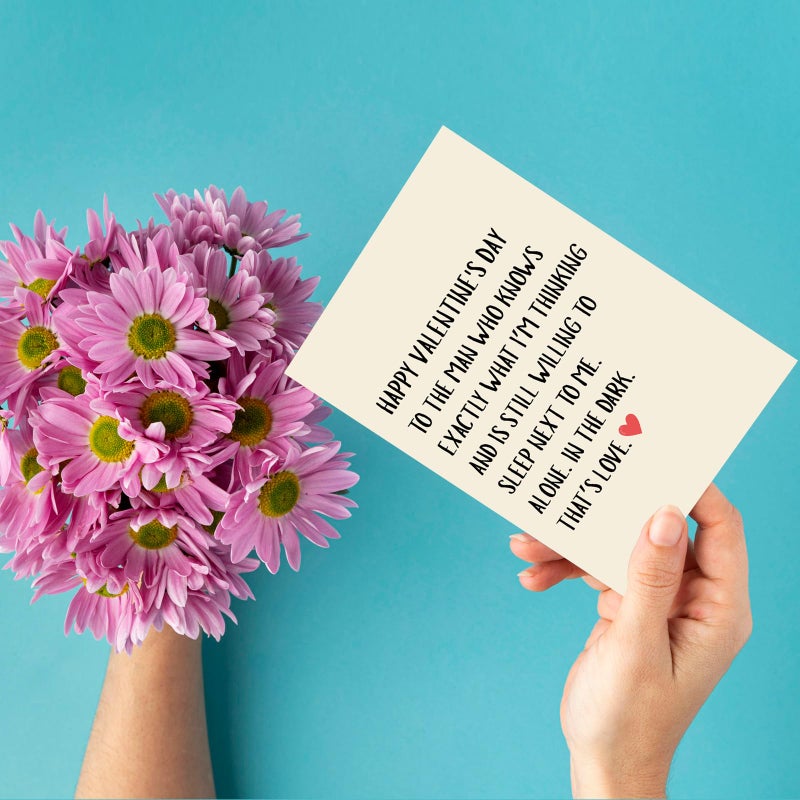 Bhiosng Funny Valentine's Day Card for Him Men, Hilarious Valentines Day Card for Husband Boyfriend Fiance Partner, Humorous Valentines Day Gift from Wife Girlfriend Fiancee - Image 2