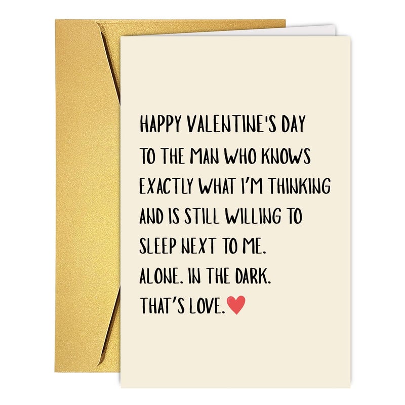 Bhiosng Funny Valentine's Day Card for Him Men, Hilarious Valentines Day Card for Husband Boyfriend Fiance Partner, Humorous Valentines Day Gift from Wife Girlfriend Fiancee - Image 1