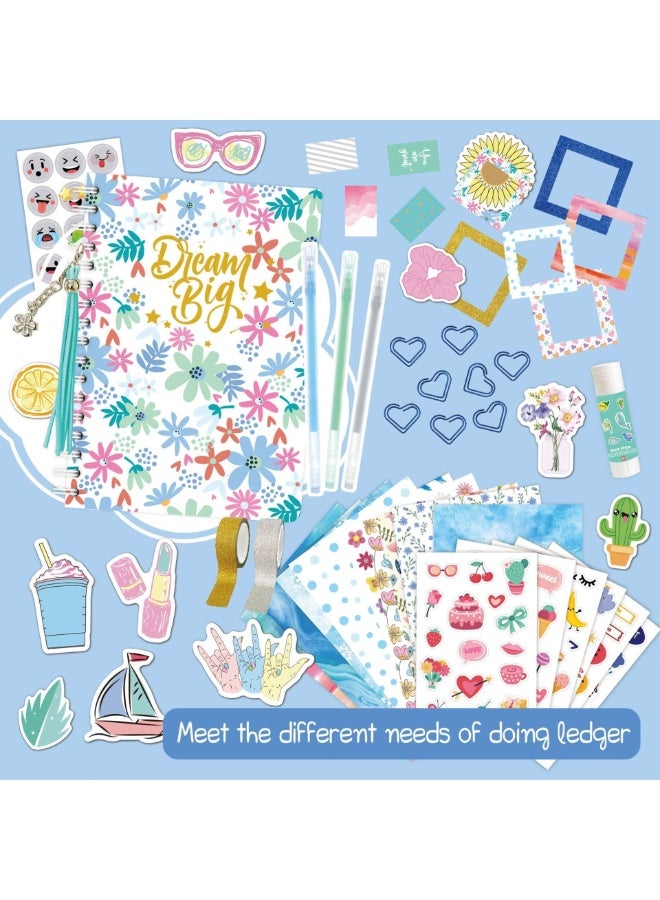 Daytoyz DIY Journal Kit, Gifts for Girls Age of 8 9 10 11 12 13 Years Old, Stationery Set, Scrapbook & Diary Supplies Set, Art Supplies for Teenage Girls, Birthday Gifts Ideas for Girls - Image 5