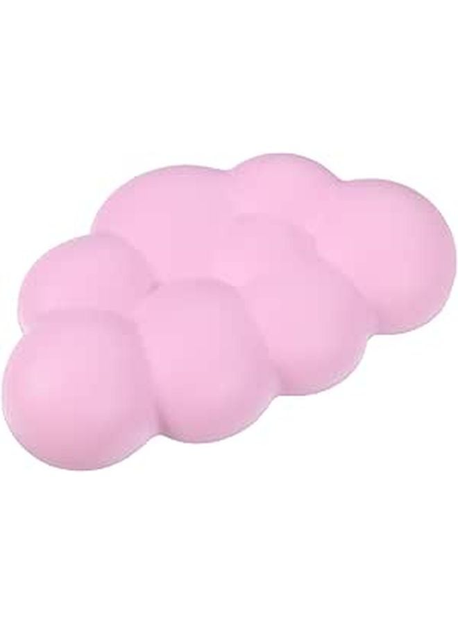 Pink Small Cloud Wrist Rest Pad Non Slip Keyboard and Mouse Support for Office Typing - Image 1