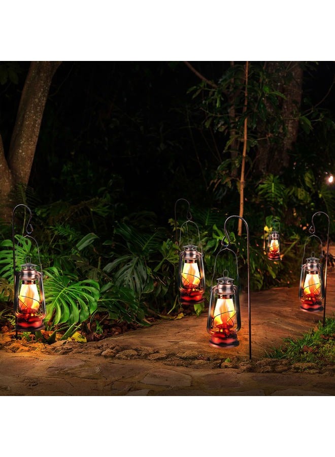 Riakrum 4 Pieces Oil Lamp 12 Inch Hurricane Lantern Kerosene Lamp Oil Lantern Fuel Camping Lanterns Burning Lantern Metal Hanging Lantern with Wick for Indoor Party Decorations Home Camping Hiking (Bronze) - Image 5