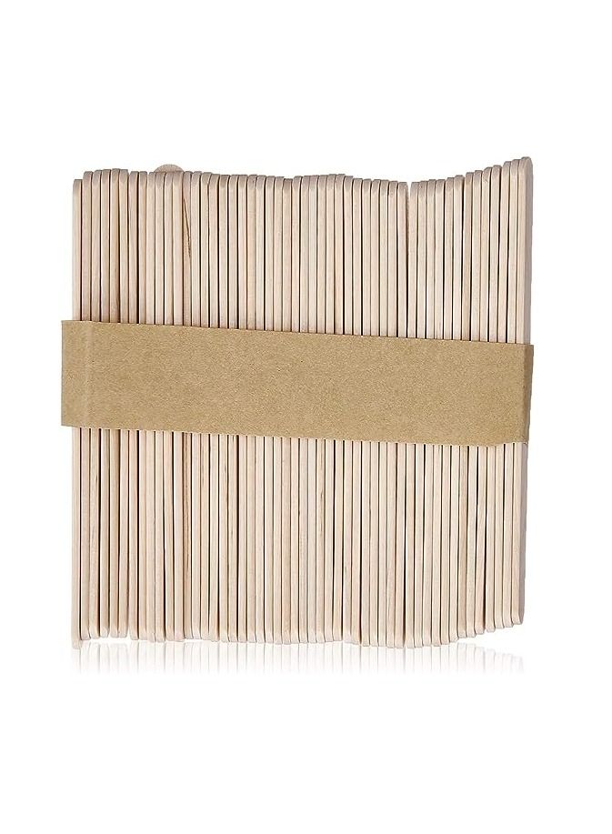 أوريتي ORiTi مخفض لسان خشبي، 100 قطعة، ملعقة شمع خشبية للاستخدام مرة واحدة، إكسسوارات تجميل خشبية - Image 3