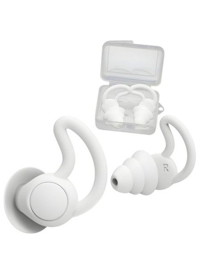 Bluedio - Enjoy Peaceful Sleep with Bluedio EN White Earplugs for Noise Reduction and Ear Protection - Image 1
