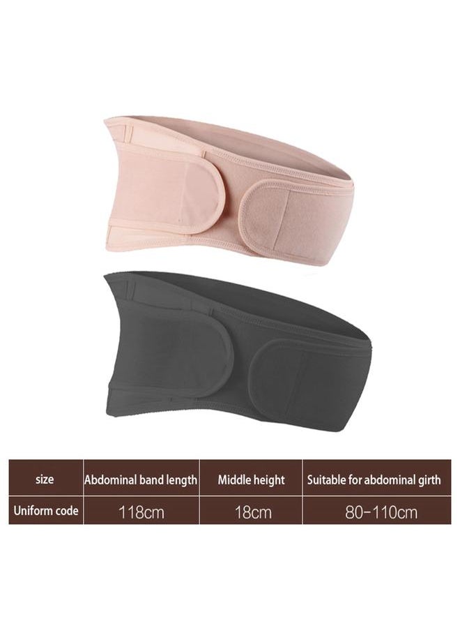 Thoraya Breathable Maternity Support Belly Belt Prenatal Pregnancy Belt Pregnant Brace BandBlack Free Size  - Image 2