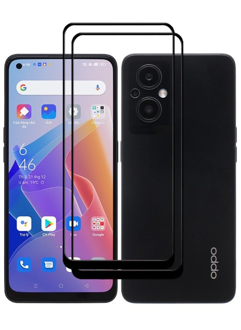 ACLIX 2 Pieces Antistatic ESD Dustproof Premium Quality High Definition Tempered Glass Screen Protector Designed For Oppo Reno7 Z 5G - Image 1