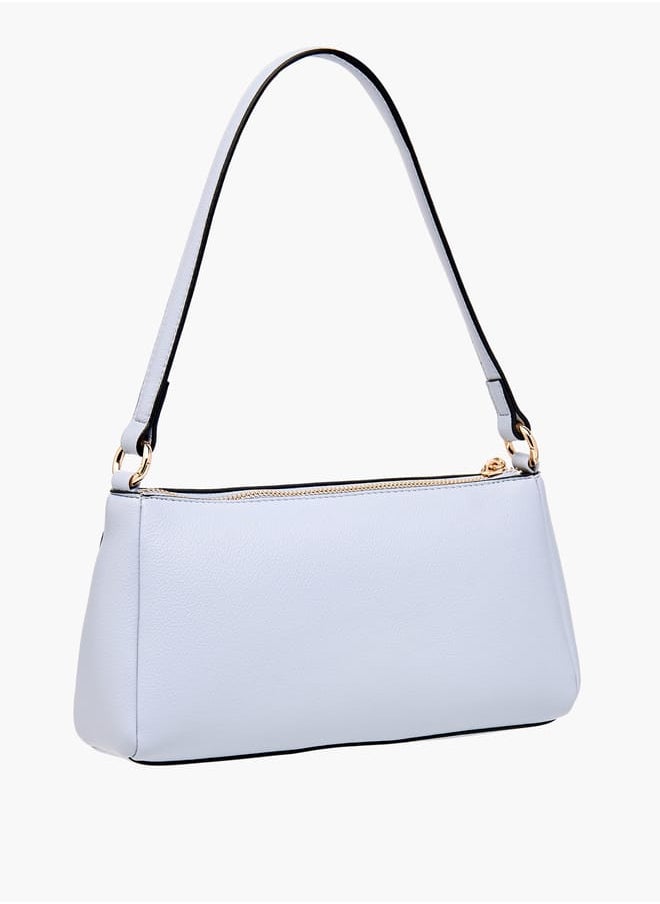 Celeste Solid Shoulder Bag with Zip Closure and Adjustable Handle  - Image 3