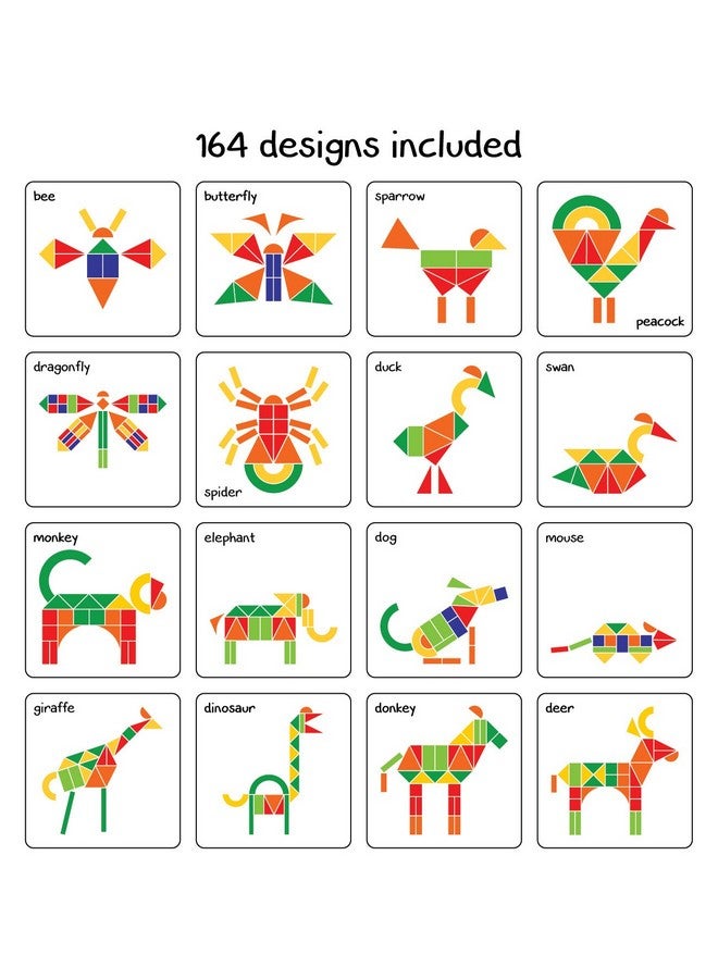 Play Panda Fun Magnetic Shapes (Senior) : Type 2 with 58 Magnetic Shapes, 200 Pattern Book, Magnetic Board and Display Stand - Image 5