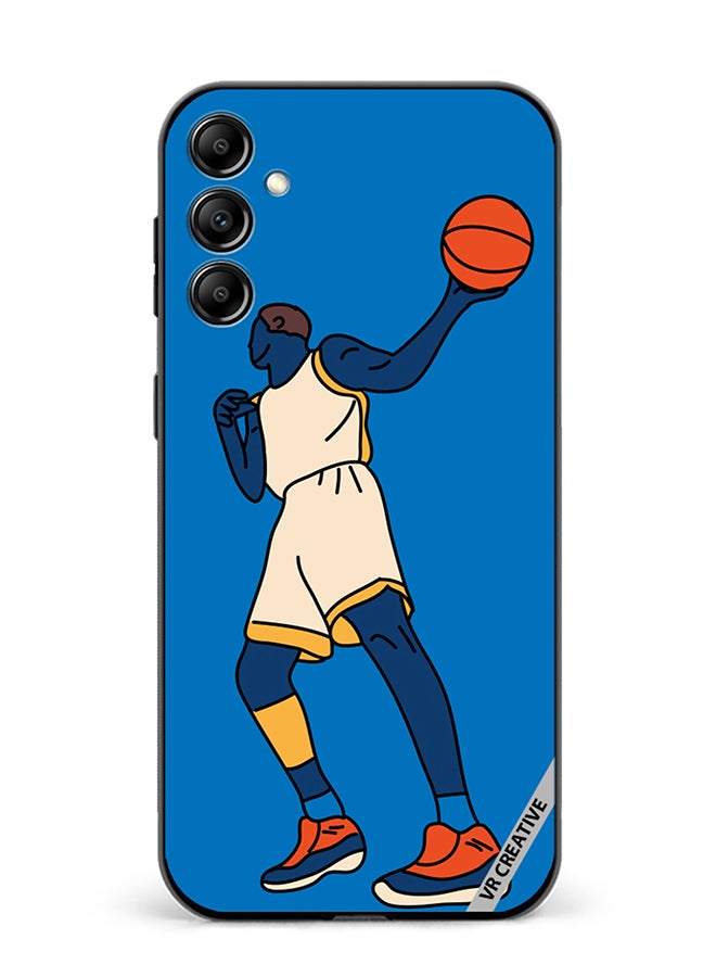 VR CREATIVE Protective Case Cover For Samsung Galaxy A15 5G/A15 Basketball Player In Action With Ball Design Multicolour - Image 1