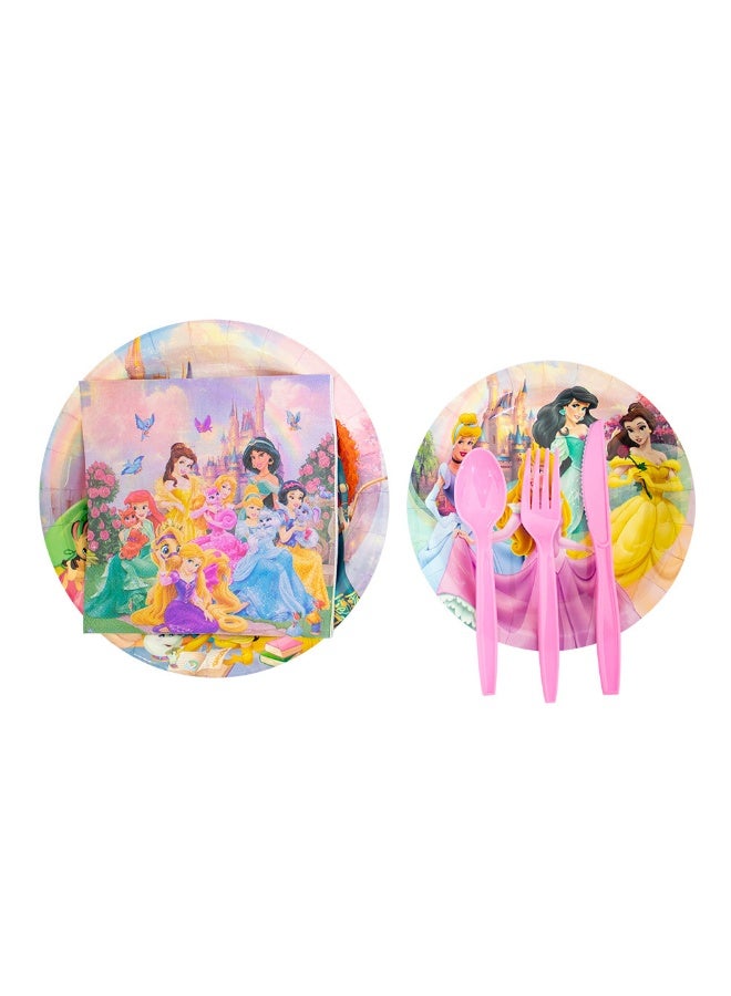 87 PCS Tableware Sets for Birthday or Theme Party Princess - 10 Guests - Image 2