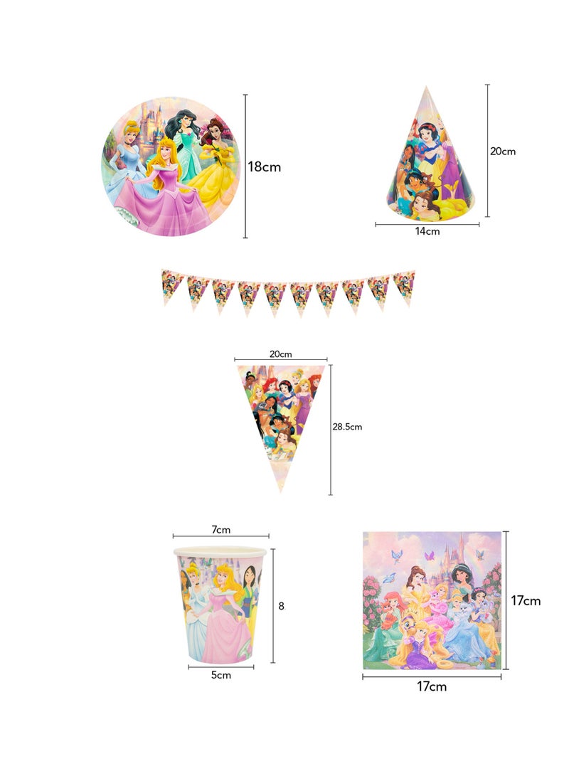 87 PCS Tableware Sets for Birthday or Theme Party Princess - 10 Guests - Image 3