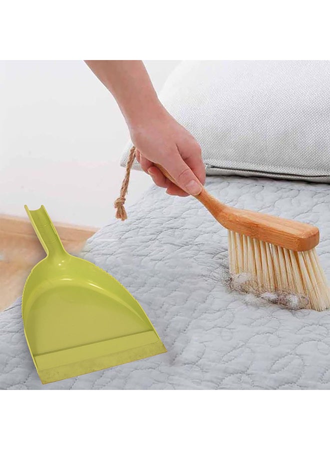 Home Pro HomePro Dust Pan & Brush Set With Synthetic Soft Bristles Broom Set Floor Brush And Dustpan With Angled Tips - Image 4