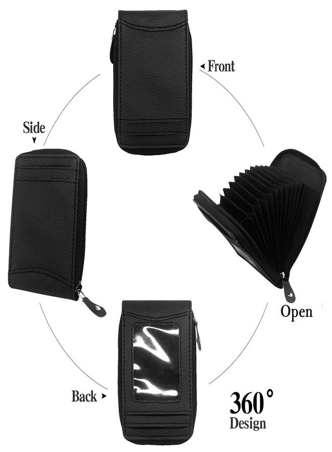 GREEN DRAGONFLY PU Leaher Clutches/Women's Wallets/Card Holder for Women,Credit Card Holder Wallet for Women & Girl's(NMB/202306734-Black) - Image 2