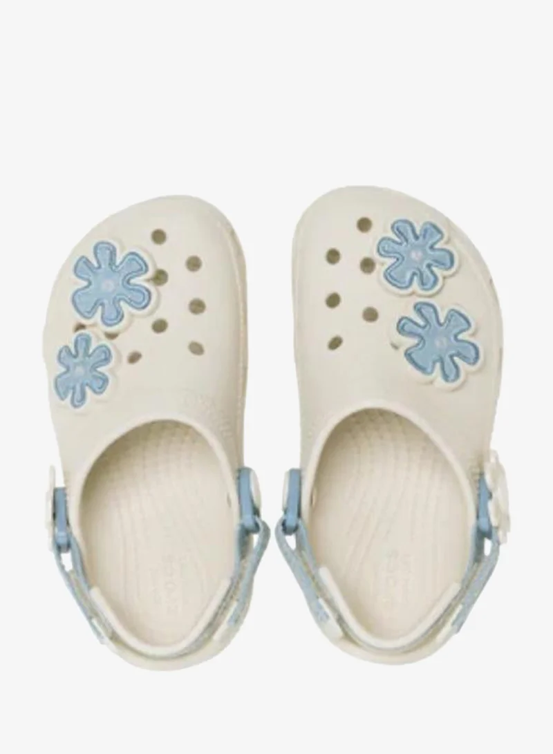 crocs  Kids Denim Flower Adjustable Backstrap Clogs for Women | Best Price UAE