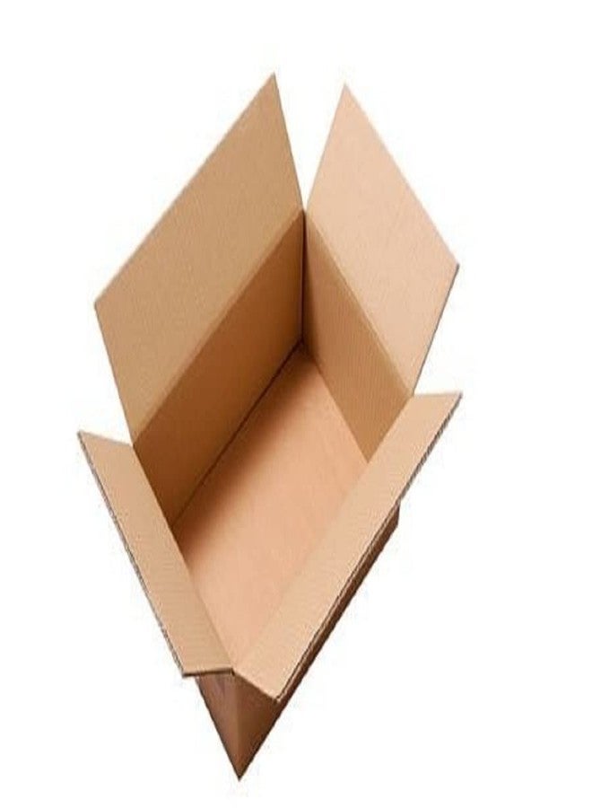 Bleus صندوق كرتون مموج ثلاثي الطبقات من بلوس باكيدجينج، مناسب للتعبئة والشحن، مقاس 6×4×2 بوصة (15×10×5 سم)، الطول 6 بوصة - العرض 4 بوصة - الارتفاع 2 بوصة، شديد الصلابة، لون بني (50). - Image 2