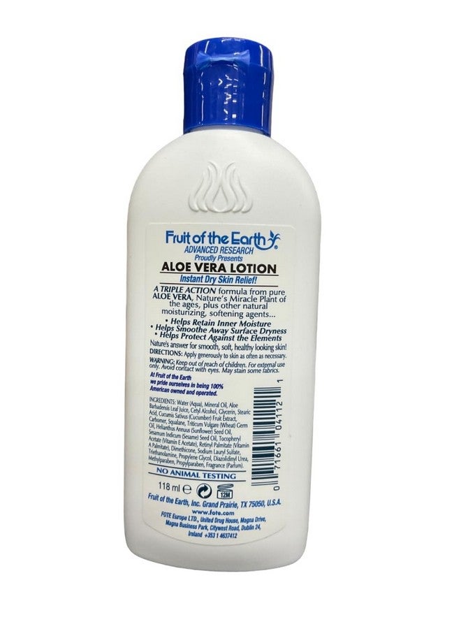 Fruit of The Earth Aloe Vera Lotion, 4 oz. Travel Size (Pack of 9) - Image 2