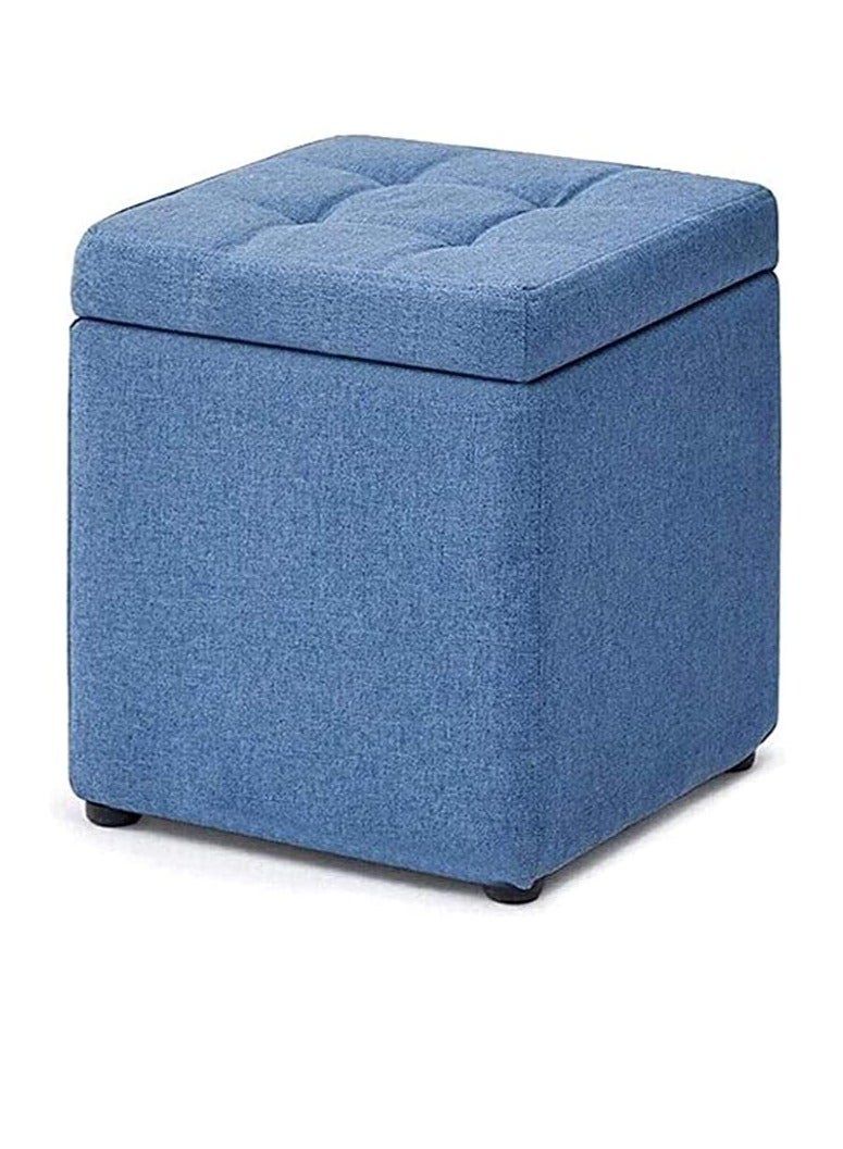 Generic FFD Memory Foam Storage Ottoman Cube: Space-Saving Foldable Footrest Seat with Padded Comfort - Versatile Folding Stool for Home & Office”  - Image 1