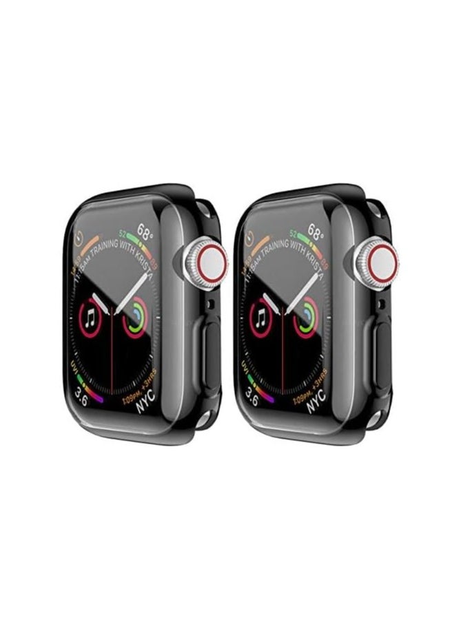 Generic ELMO3EZZ Apple 45mm Cover Environmental Soft Flexible TPU Anti-Scratch Lightweight Protective Apple 45MM Case Compatible with Apple 45MM Watch Series - (Black)  - Image 2