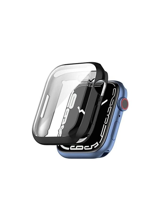 Generic ELMO3EZZ Apple 45mm Cover Environmental Soft Flexible TPU Anti-Scratch Lightweight Protective Apple 45MM Case Compatible with Apple 45MM Watch Series - (Black)  - Image 1