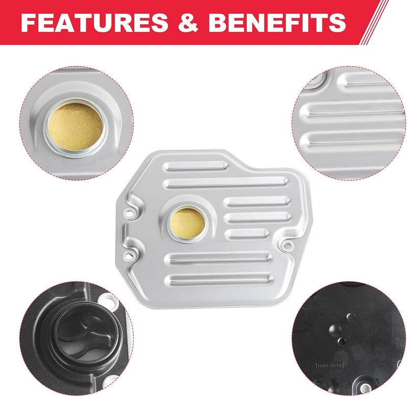 Fitede Automatic Transmission Filter with Gasket Kit for U140E U140F U240E U241E - Compatible with Toyota, Lexus, Scion - Image 5