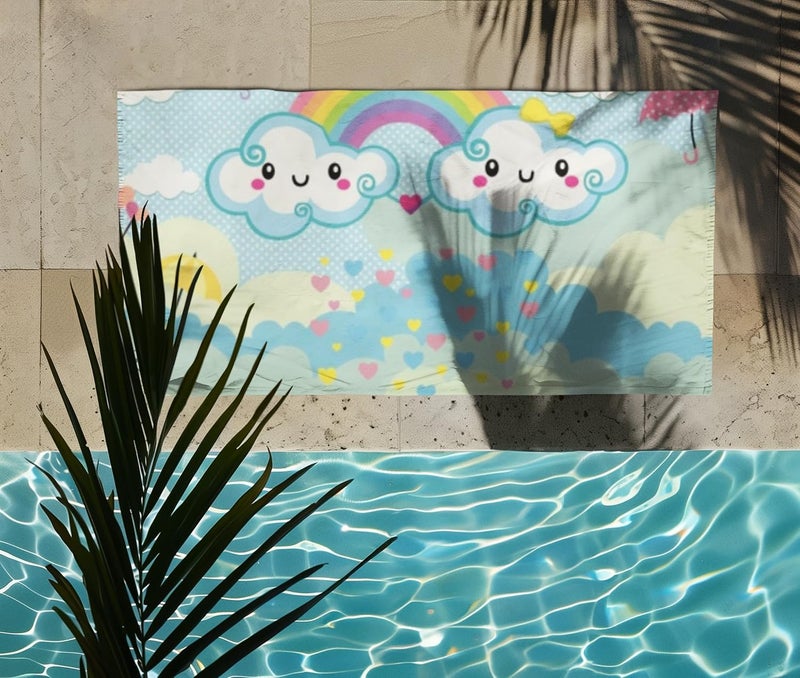 NEW COMERS® 100% Cotton Muslin 4 Layered Baby Bath Towel for New Born, Quick Absorbent, Wash Cloth Premium Soft Towels for Kids-Toddlers-Infants-Babies- 65X110 cm- TWL_04 - Image 3