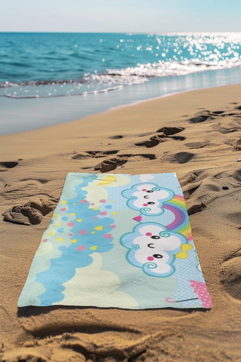 NEW COMERS® 100% Cotton Muslin 4 Layered Baby Bath Towel for New Born, Quick Absorbent, Wash Cloth Premium Soft Towels for Kids-Toddlers-Infants-Babies- 65X110 cm- TWL_04 - Image 4