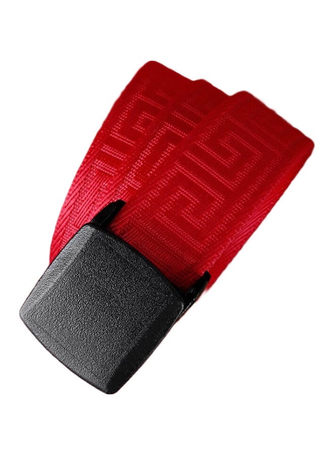 Tactical Bird (Han Pattern) Zodiac Year Red Waist Belt Snake Year Snake Male And Female Red Canvas Leather Belt Nylon Braided Red Belt - Image 1