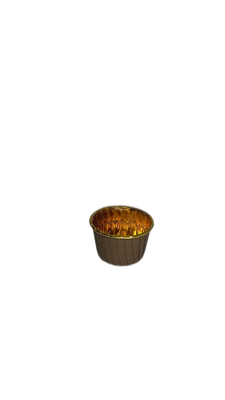 Baekence Choco Lava Mould Cake Mould Chocolava Baking Mould Brown Golden Pack of 300 pcs - Image 4