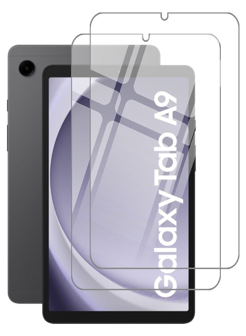 Theodor 2 Pack Screen Protector for Samsung Galaxy Tab A9 8.7 Inch 2023, 9H Hardness Tempered Glass, Bubble Free Easy Installation, Full Coverage And Anti Scratch Case Friendly- Clear - Image 1