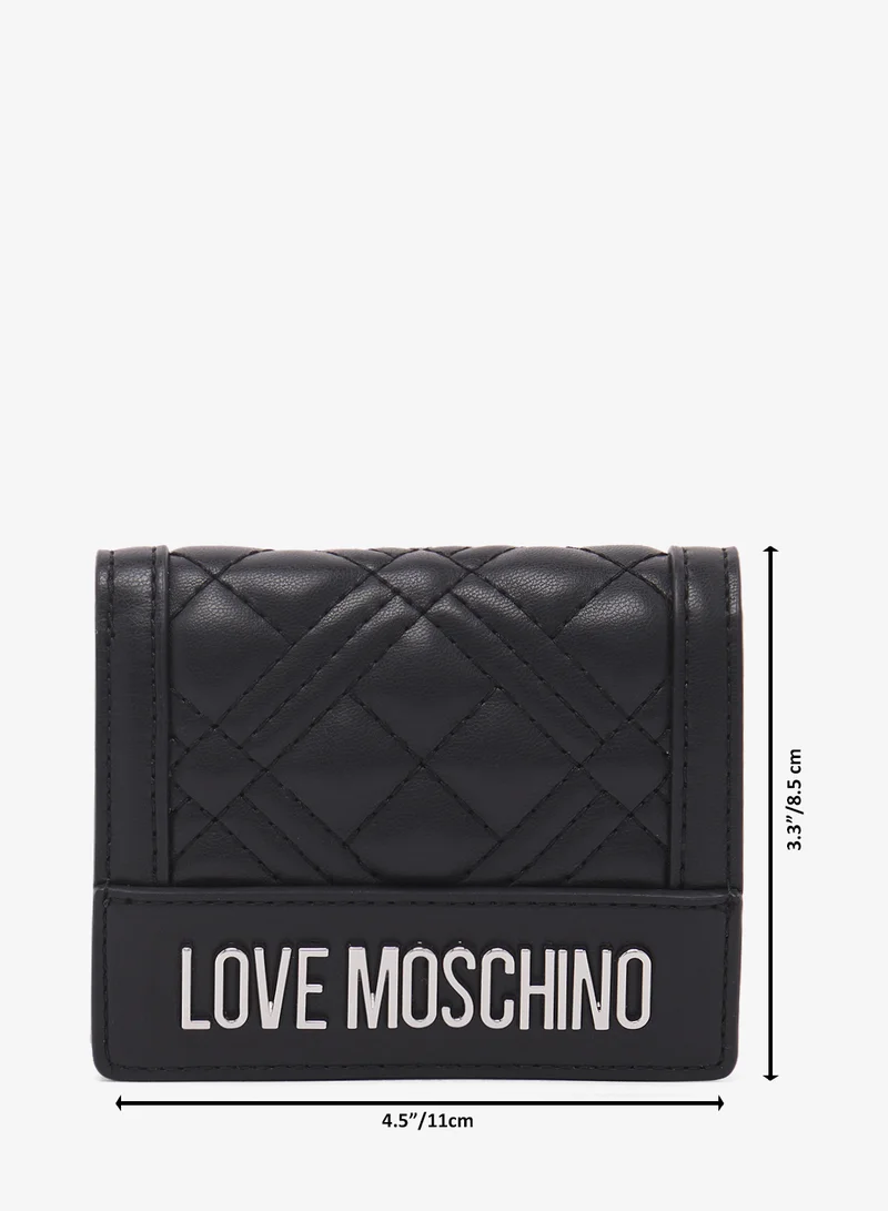 Love Moschino Logo bi fold wallet