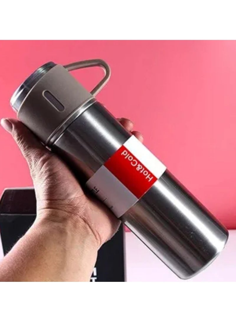 Thermos set to keep drinks warm all day long with 3 cups - Image 3