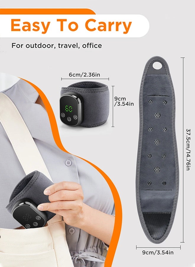 واقي معصم كهربائي للتدفئة، 5 مستويات للتدليك والضغط الساخن، دعامة للمعصم، لفافة للكاحل، واقي للقدم، سوار معصم قابل لإعادة الشحن - Image 4