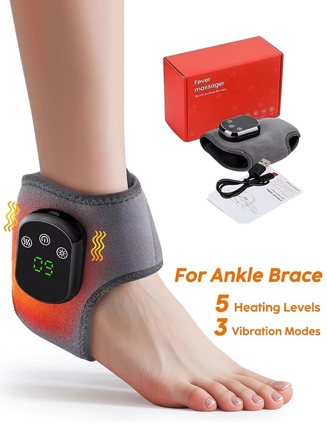 واقي معصم كهربائي للتدفئة، 5 مستويات للتدليك والضغط الساخن، دعامة للمعصم، لفافة للكاحل، واقي للقدم، سوار معصم قابل لإعادة الشحن - Image 1