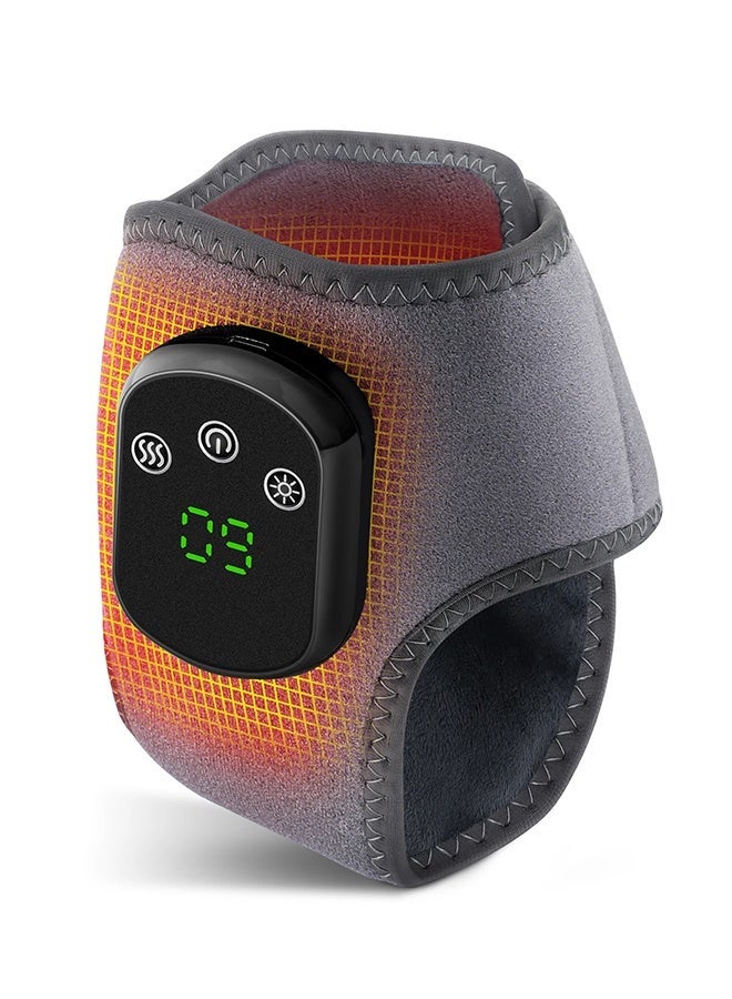 واقي معصم كهربائي للتدفئة، 5 مستويات للتدليك والضغط الساخن، دعامة للمعصم، لفافة للكاحل، واقي للقدم، سوار معصم قابل لإعادة الشحن - Image 3