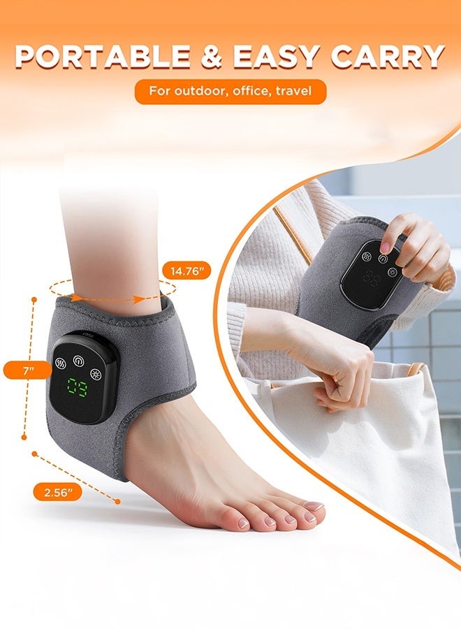 واقي معصم كهربائي للتدفئة، 5 مستويات للتدليك والضغط الساخن، دعامة للمعصم، لفافة للكاحل، واقي للقدم، سوار معصم قابل لإعادة الشحن - Image 2