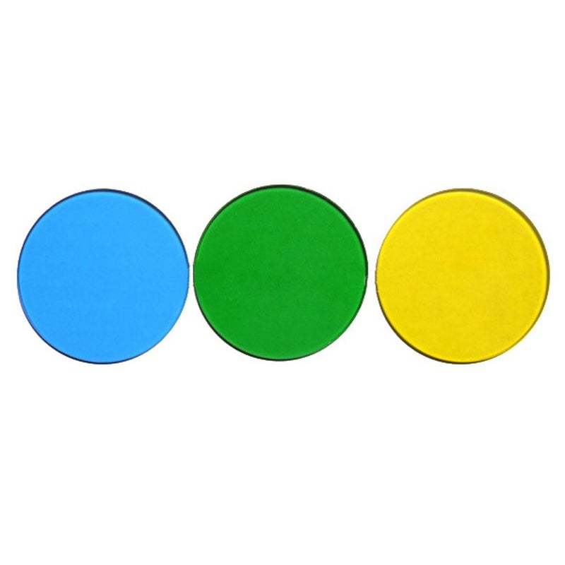 FT-BGY32 32mm Blue Green and Yellow Filters for Microscopes