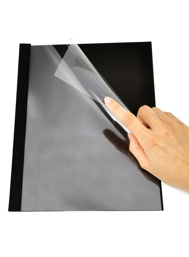 RAYSON Tbc425Bk Thermal Binding Covers 3 16 Inch Black Letter Size Holds 38 Sheets 25 Pack - Image 3