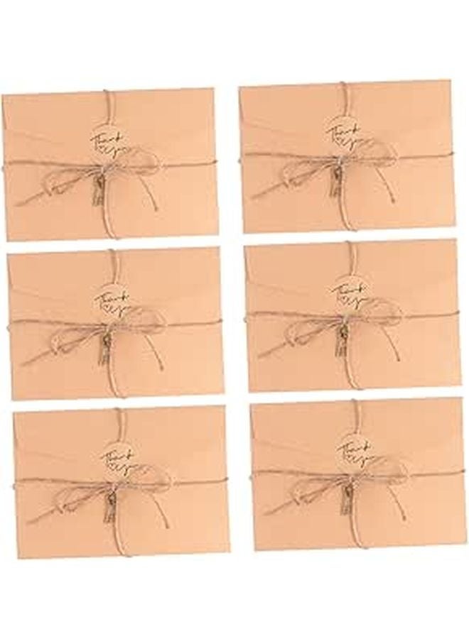 3 Sets Kraft Paper Envelopes Writing Paper Stickers For Handwritten Letters Scrapbooking - Image 1