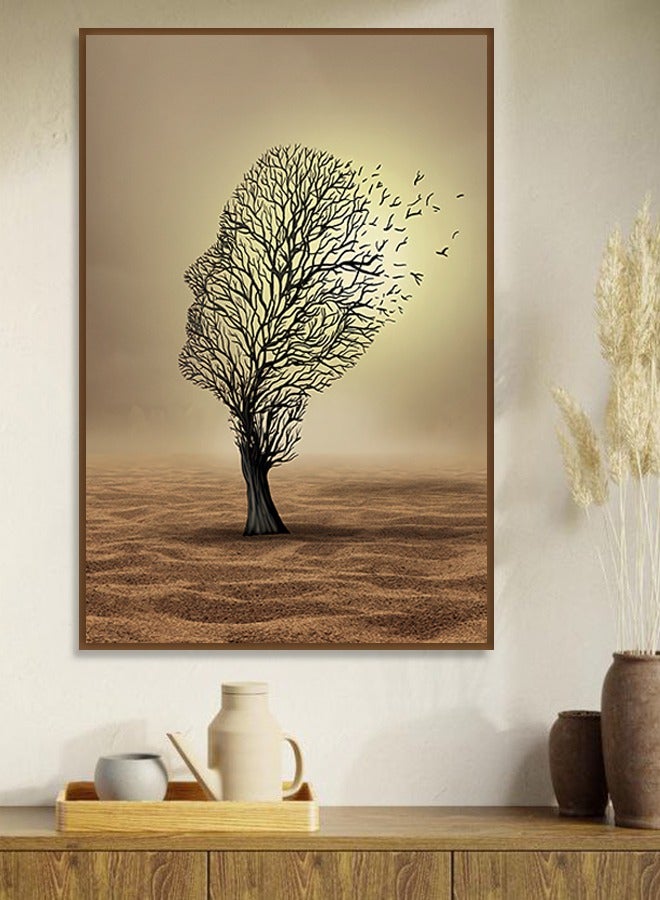 4gdran Canvas Wall Art For Wall Decoration, Modern Design,with a Hollow Frame,Size (120x80),One Piece  - Image 4