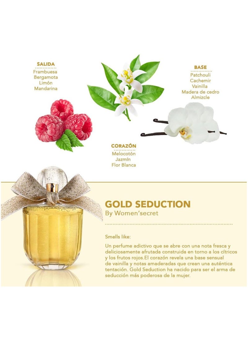 women'secret - Women Secret Gold Seduction Eau De Parfum For Women 100ml - Image 1