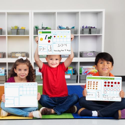 Really Good Stuff Solving Problems Two-Sided Dry Erase Boards Set - Image 4