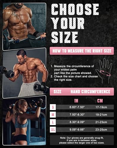 COFIT Breathable Workout Gloves, Antislip Weight Lifting Gym Gloves for Men Women with Wrist Wrap Support, Superior Grip & Palm Protection for Weightlifting, Fitness, Exercise, Training - Pink M - Image 5