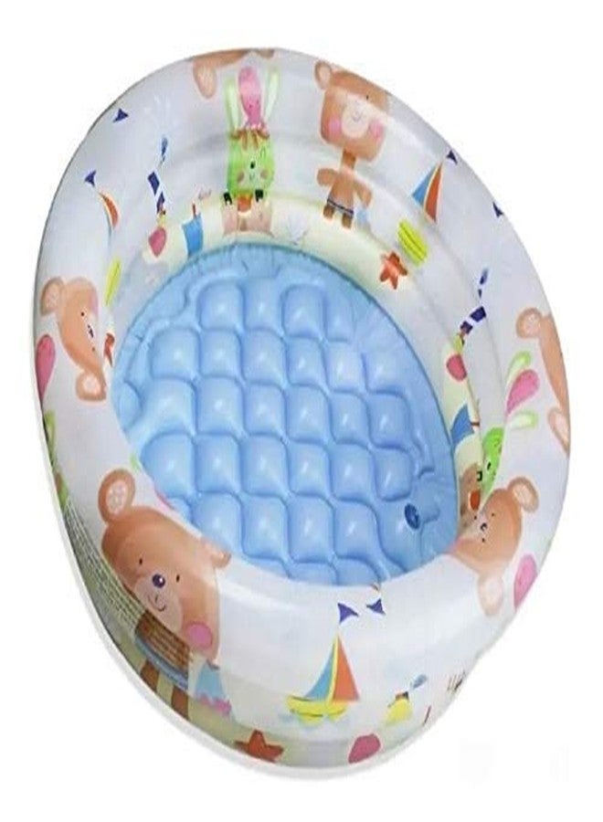 RENIAL® 2Ft Bath tub for Baby Inflatable Bath tub for Kids Home and Travel Life Kids Paddling Winter Summer Game Center 2 FT 6 Month to 2 Years Baby Cartoon Design Multi Color - Image 1