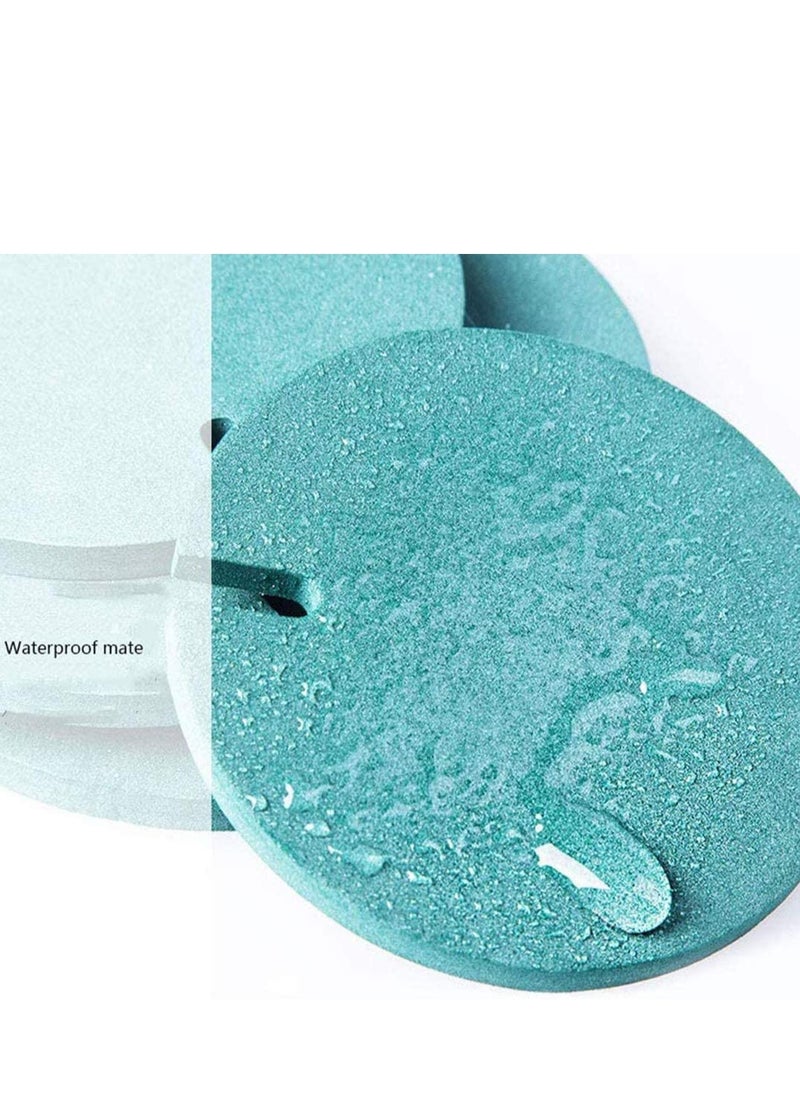 SYOSI Green Coaster Set with Flower Pot Shaped Holder for Drinks,Coffee,Cup Original Coasters With Creative Cactus Shaped Design For Holiday Gift  Home Decoration  - Image 3