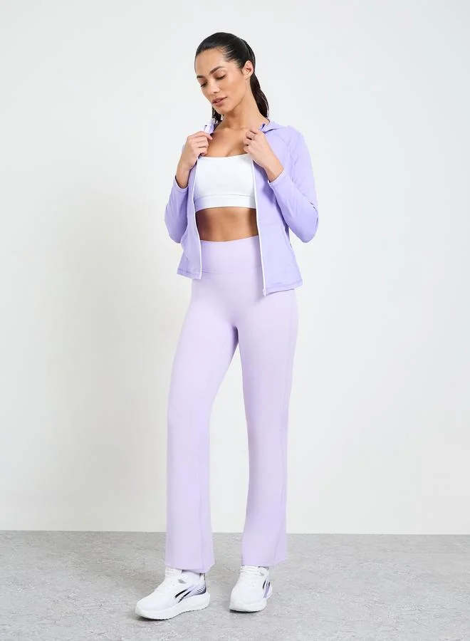 Take Two Purple Flared Yoga Pants
