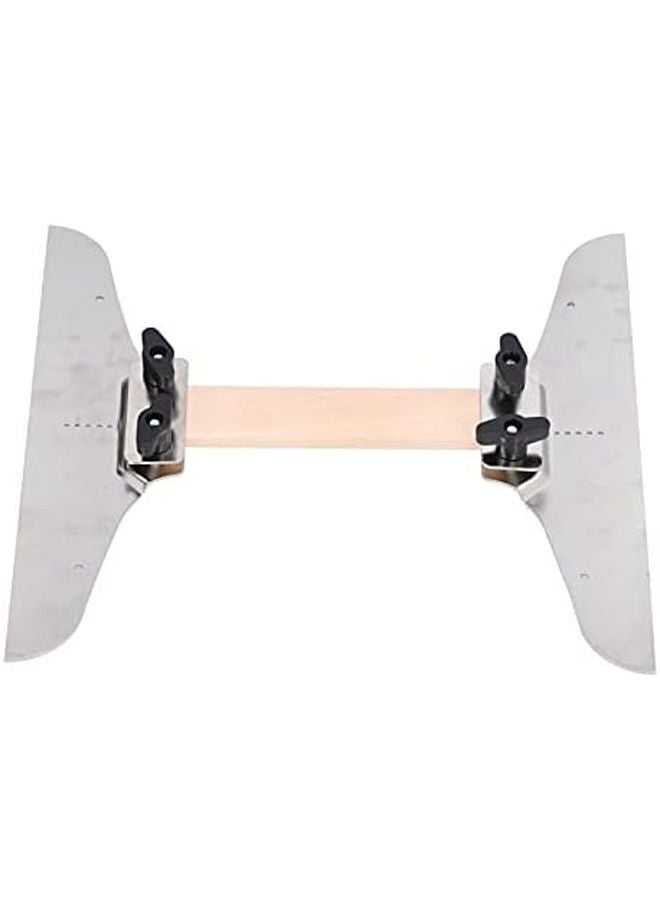 Stair Tread Template Set 8 14in Steps with Aluminum Clamp Plates for Woodworking - Image 1