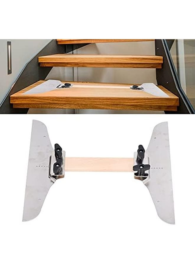 Stair Tread Template Set 8 14in Steps with Aluminum Clamp Plates for Woodworking - Image 5