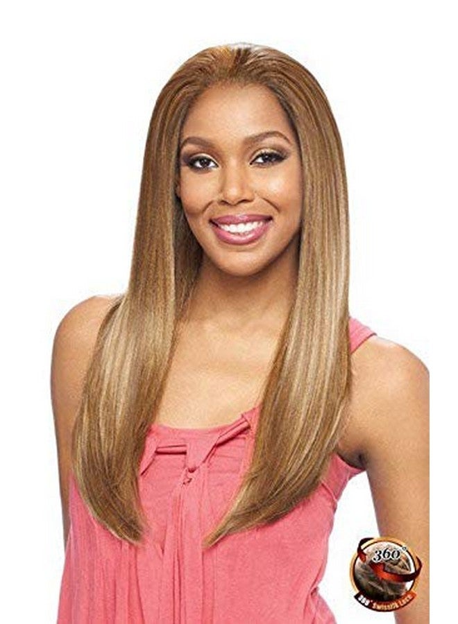 Vanessa Brazilian Human Hair Blend 360 Swissilk Lace Wig T360Hb Rose (1B Off Black) - Image 1