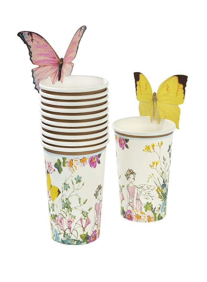 Talking Tables Truly Fairy Paper Party Cups with Butterfly Trim-Pack of 12, Mixed colors - Image 5