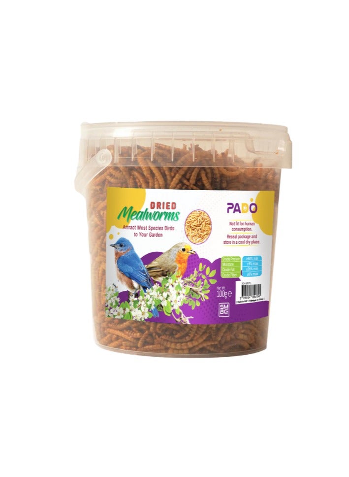 بادو – ديدان وجبات مجففة لطعام الطيور 100 جم