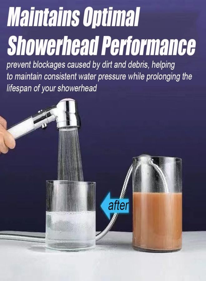 Shower nozzle pp cotton filter replacement (20 Pack, 9.5cm) suitable for multi-style hand shower White - Image 5